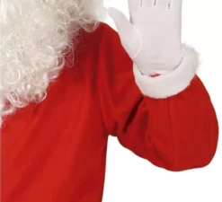 Costume da Babbo Natale con cintura nera da uomo