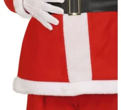 Costume da Babbo Natale con cintura nera da uomo
