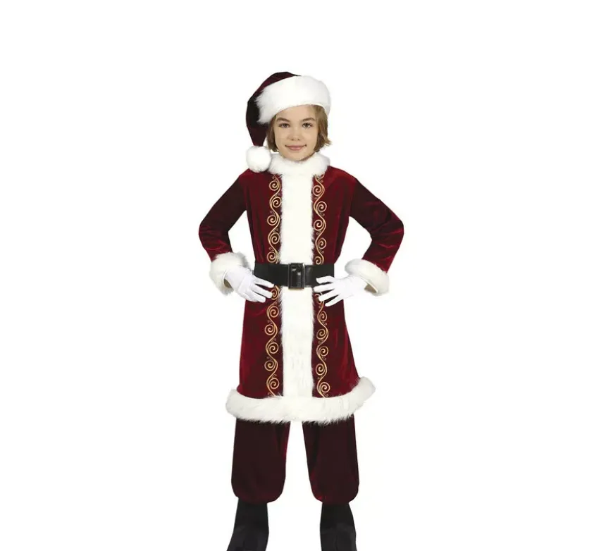 Costume da Babbo Natale lungo per bambino