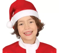 Costume da Babbo Natale rosso e bianco con cappello per bambino