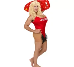 Costume da bagnino brasiliano peloso per uomo
