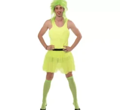 Costume da ballerina verde per uomo