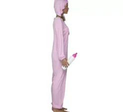 Costume da bambina rosa per donna