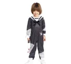 Costume da bambino spaventoso a righe per neonato e bambino
