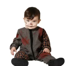 Costume da bambola voodoo posseduta per bambina e bebè