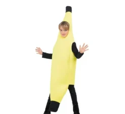 Costume da banana gialla intera per bambini