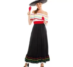 Costume da bellezza messicana con gonna per donna