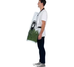 Costume da borsa di erba verde per adulto