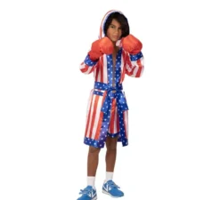 Costume da boxer professionista USA con cintura per bambino
