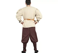 Costume da cacciatore medievale beige per uomo