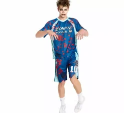 Costume da calciatore zombie per uomo