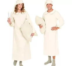 Costume da camicia da notte vintage con cappello per adulto