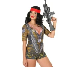 Costume da camuffamento da soldato per la donna