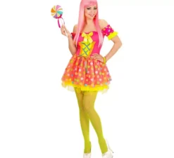 Costume da Candy Girl fucsia per donna