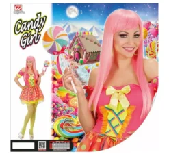 Costume da Candy Girl fucsia per donna