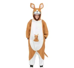 Costume da Canguro o Pigiama con cappuccio e peluche per bambini