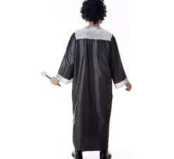 Costume da cantante gospel argento da uomo