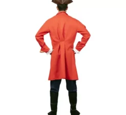 Costume da Capitano Pirata Rosso con Cintura per Uomo