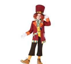 Costume da Cappellaio Matto Borgogna per bambino
