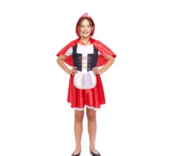 Costume da Cappuccetto Rosso con grembiule per bambina
