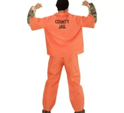 Costume da carcerato tatuato per uomo