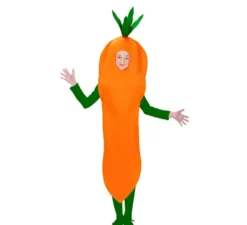 Costume da carota intera per bambini e ragazzi