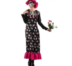 Costume da Catrina con cappello per donna