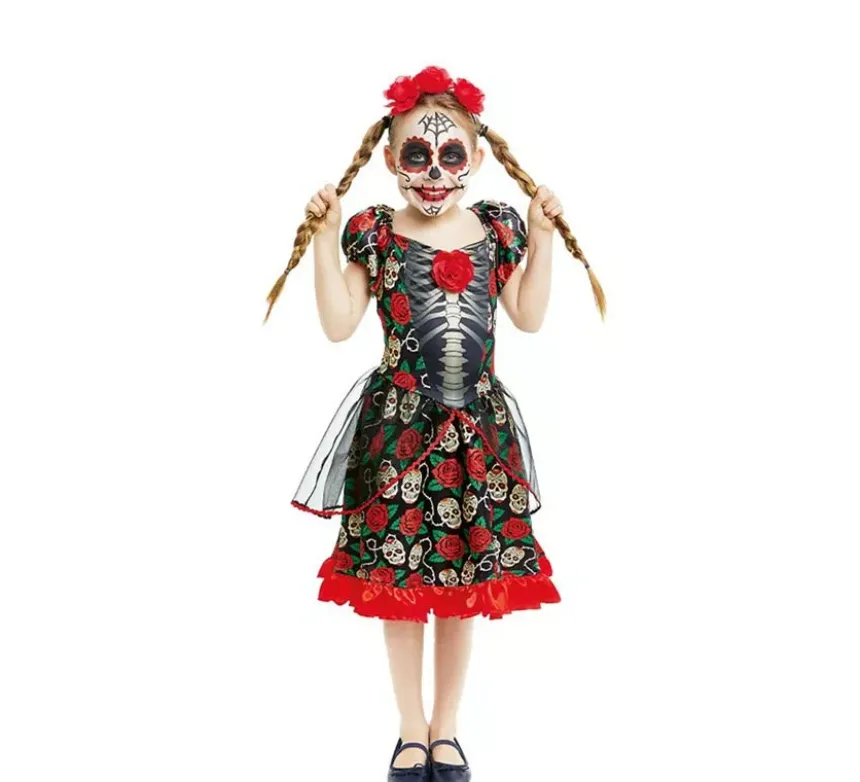 Costume da Catrina Il giorno dei morti per bambina
