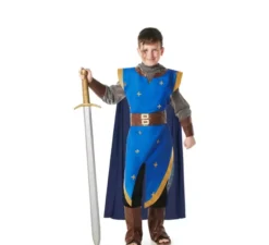 Costume da cavaliere medievale blu per bambini