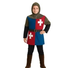 Costume da cavaliere medievale blu per bambino