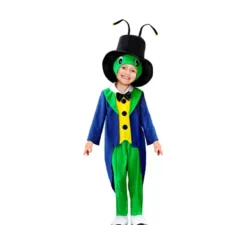 Costume da cavalletta vestita da cartone animato per bambini