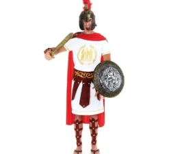 Costume da centurione romano da uomo con stemma