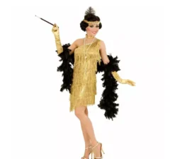 Costume da Charleston classico dorato da donna
