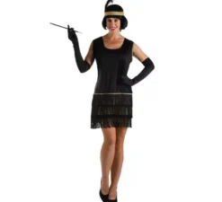 Costume da Charleston nero per donna