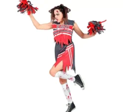 Costume da cheerleader zombie per donna