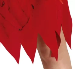 Costume da cheerleader zombie rosso e bianco per ragazza