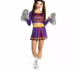 Costume da cheerleader zombie sanguinante per donna