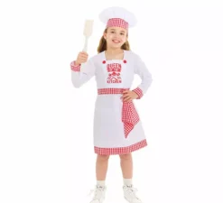 Costume da chef cuoco per bambina