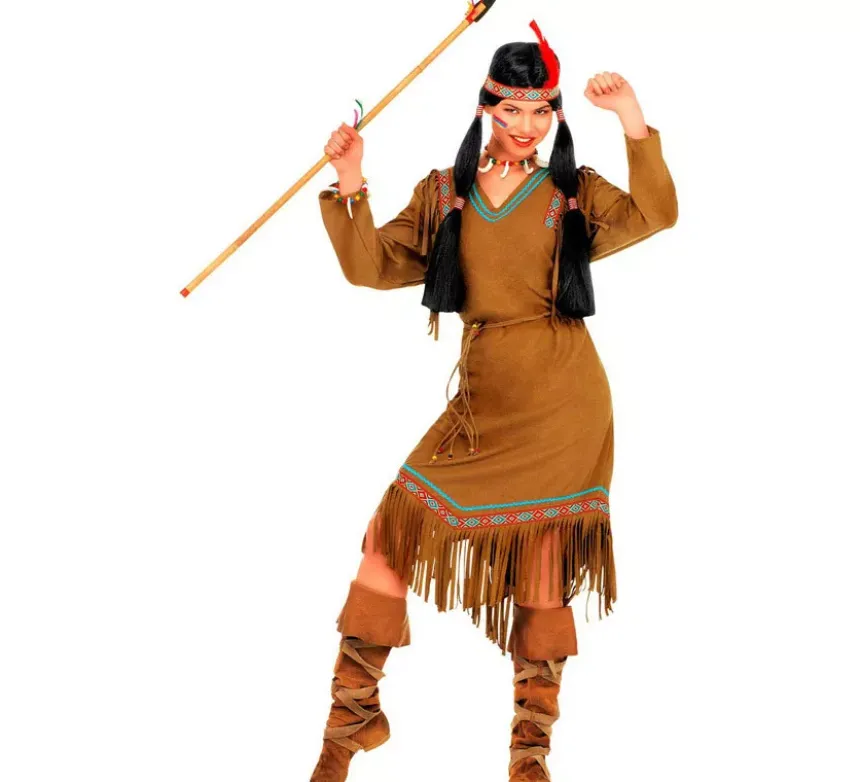 Costume da Cheyenne indiano con vestito per donna