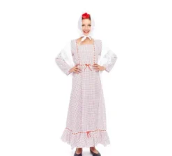 Costume da Chulapa bianco con pois rossi per bambina