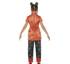 Costume da Cina arancione per bambina