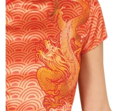 Costume da Cina arancione per donna