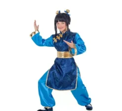 Costume da Cinese blu per bambina
