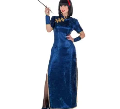 Costume da Cinese blu per donna