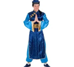 Costume da cinese blu per uomo