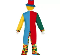 Costume da clown a pois per un uomo