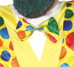 Costume da clown a pois per un uomo