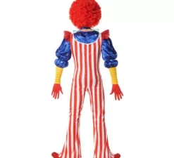 Costume da clown a righe da uomo