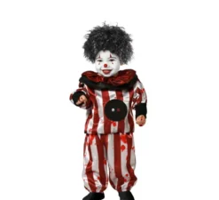 Costume da clown a righe per bambini e neonati