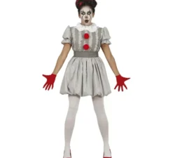 Costume da clown bianco demoniaco per donna